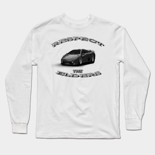 Lamborghini Diablo Black/White 'Respect The Elders' Long Sleeve T-Shirt